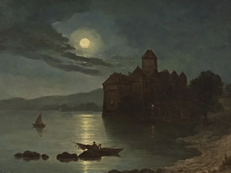 1825-Julius Schlegel - Castello di Chillon